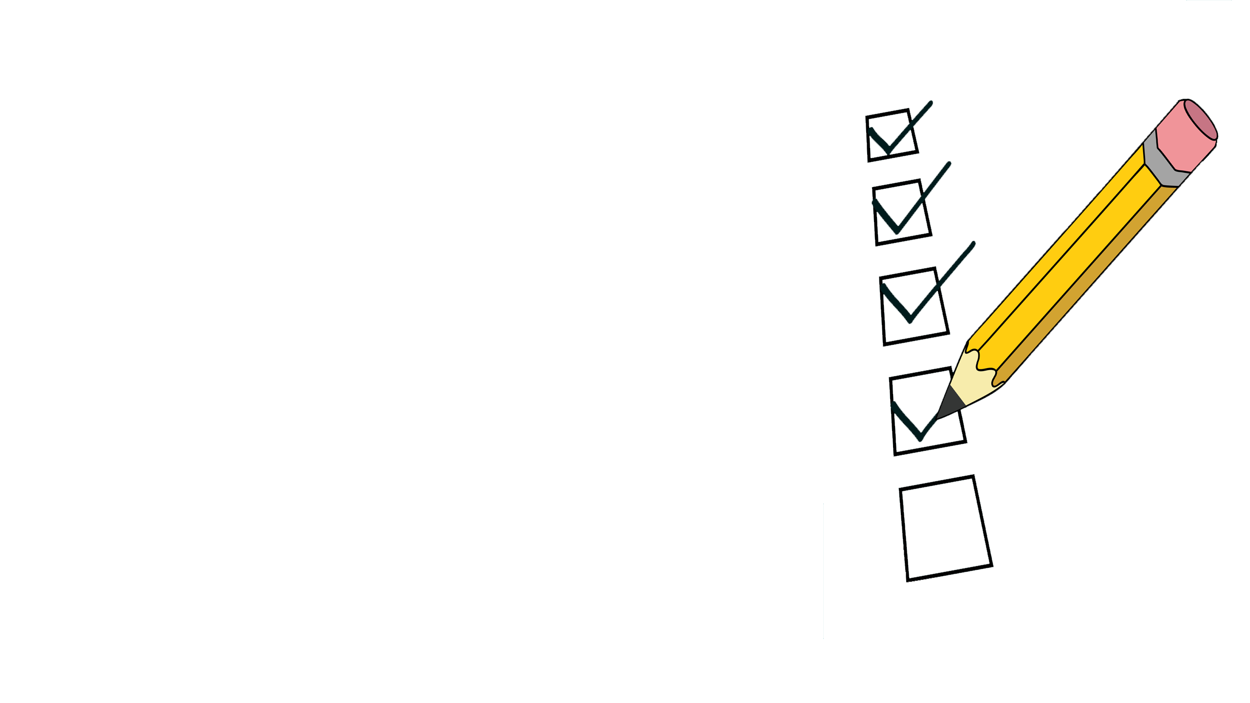 Image of a checklist and pencil.