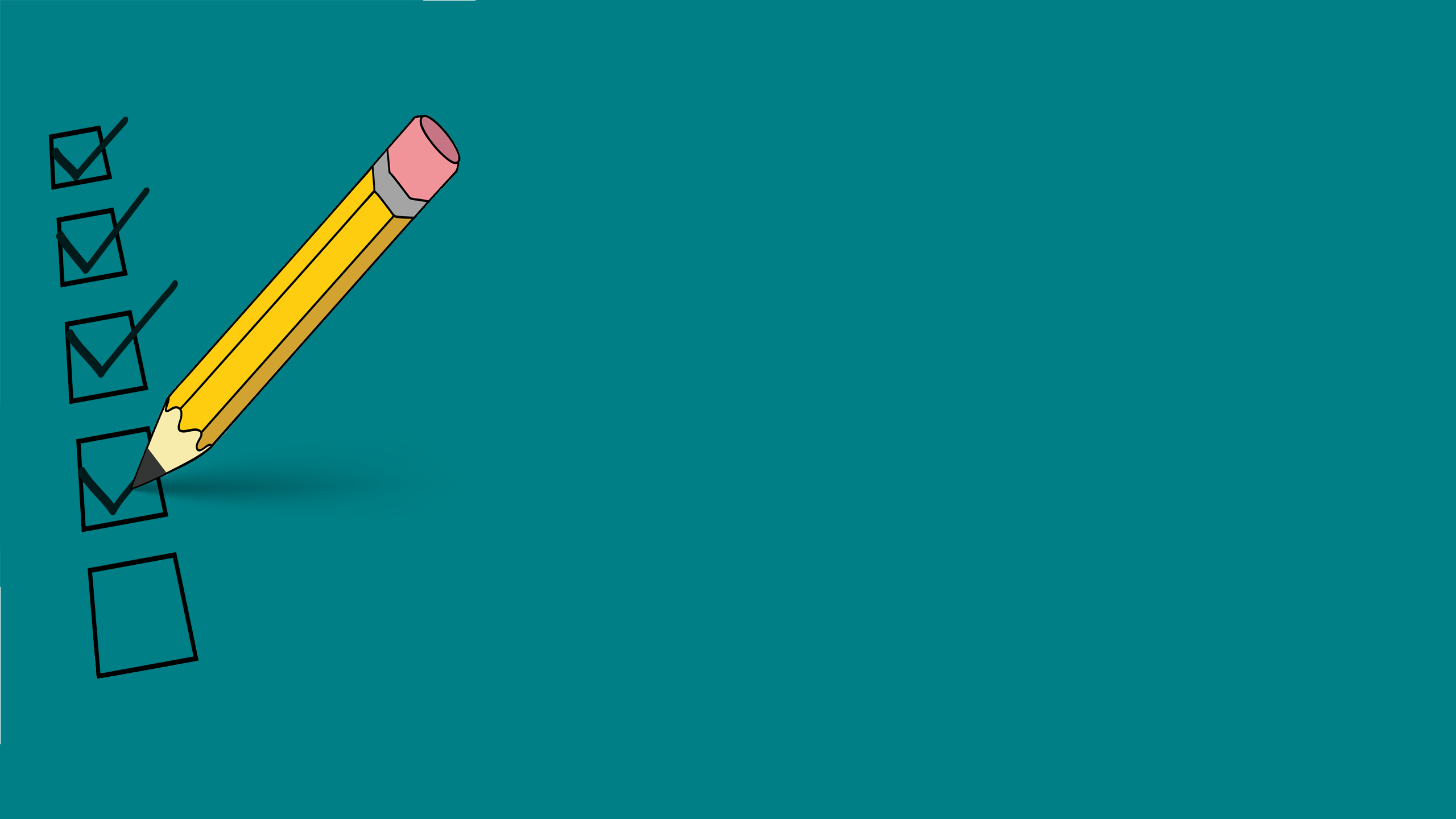 Image of a checklist and pencil.