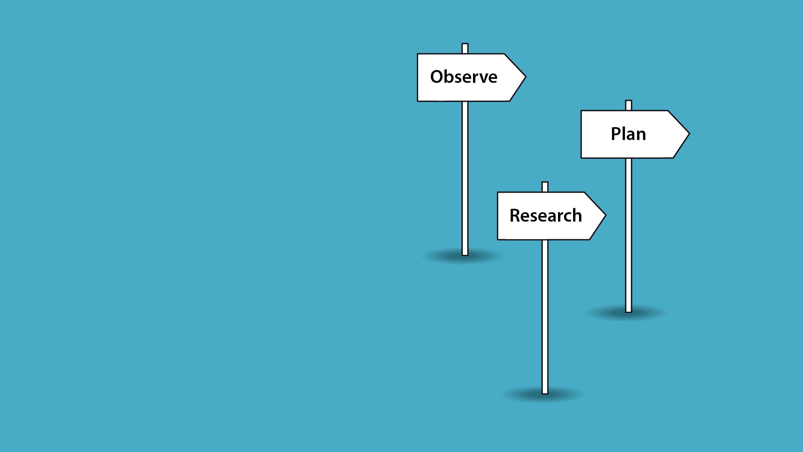 Signs pointing to next steps